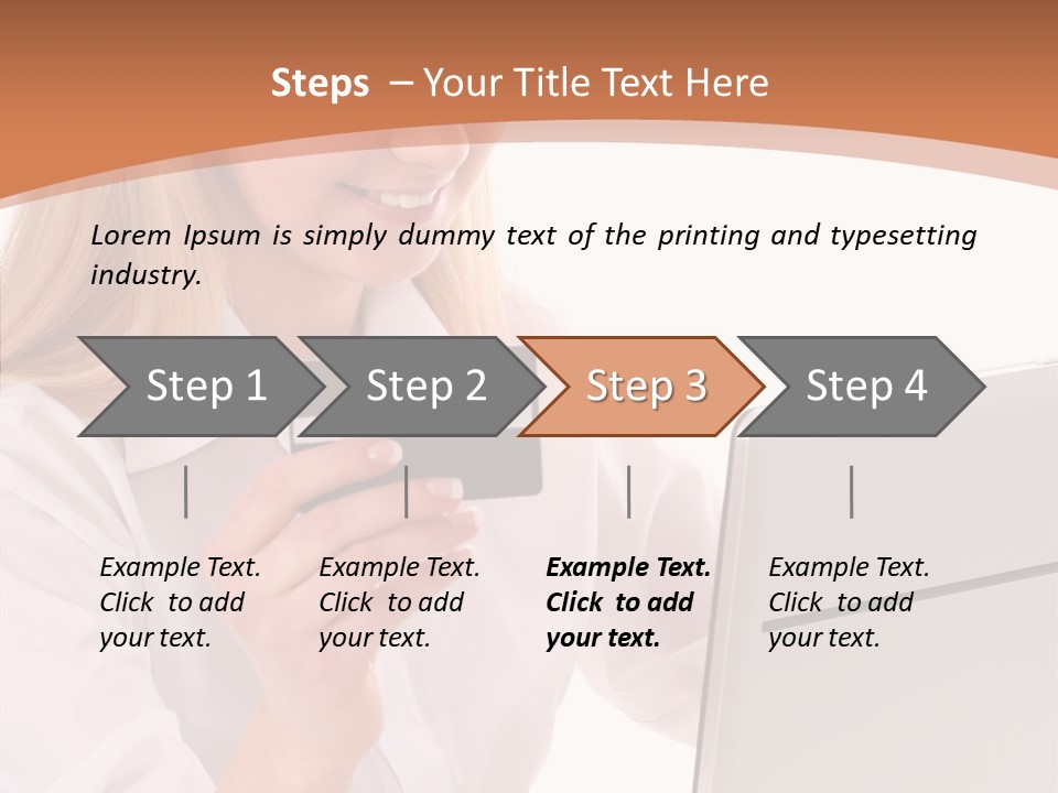 Credit Beautiful Sitting PowerPoint Template