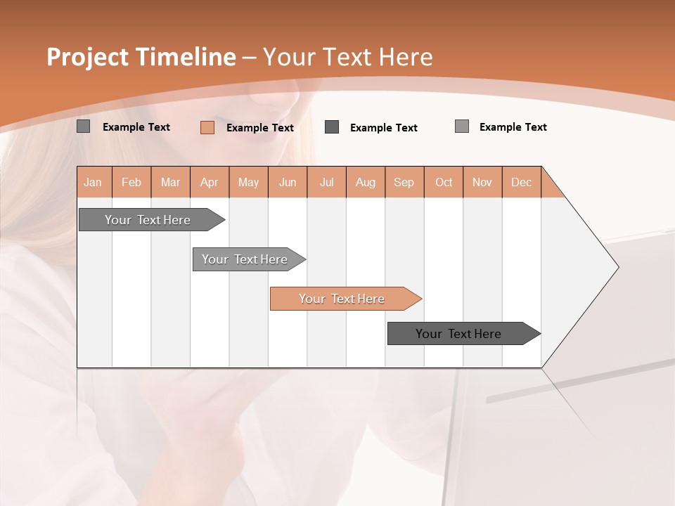 Credit Beautiful Sitting PowerPoint Template