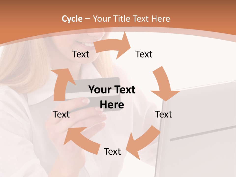 Credit Beautiful Sitting PowerPoint Template
