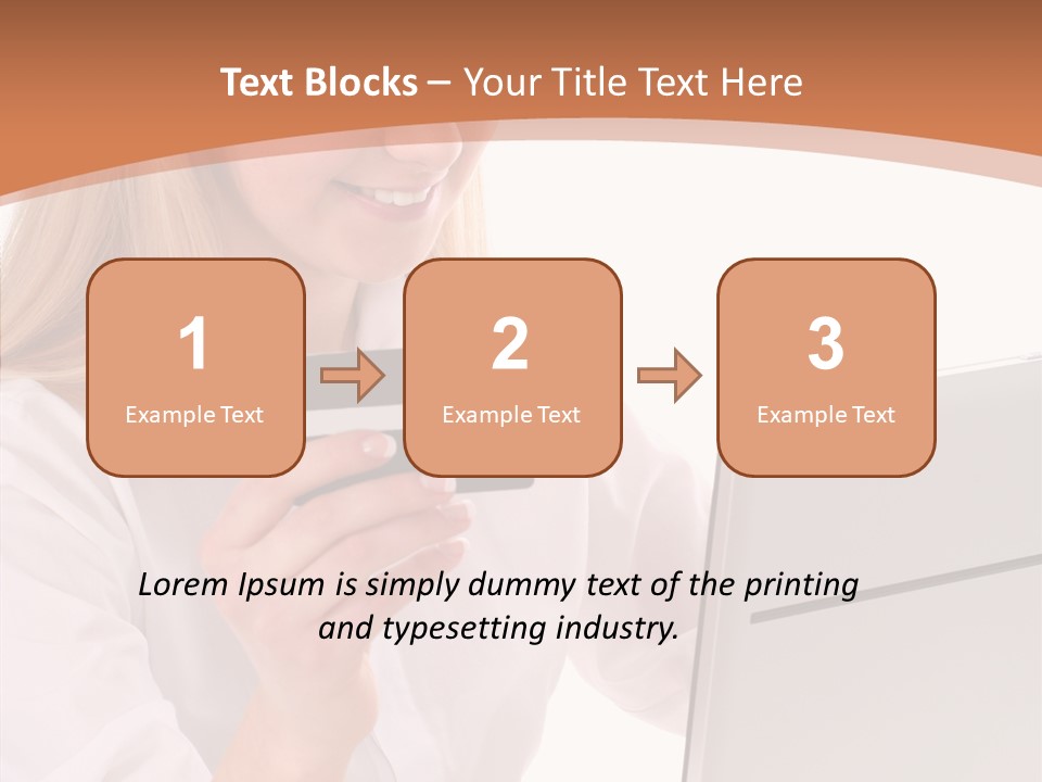 Credit Beautiful Sitting PowerPoint Template