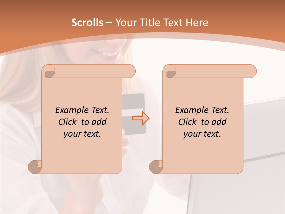 Credit Beautiful Sitting PowerPoint Template