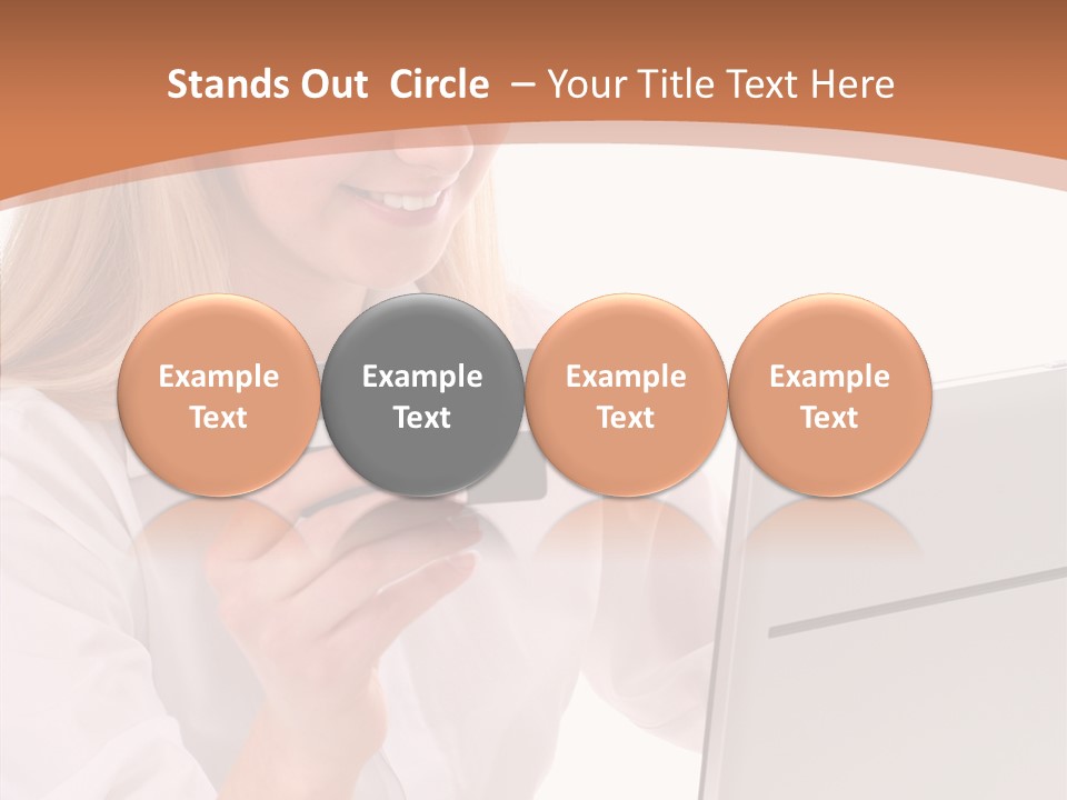 Credit Beautiful Sitting PowerPoint Template