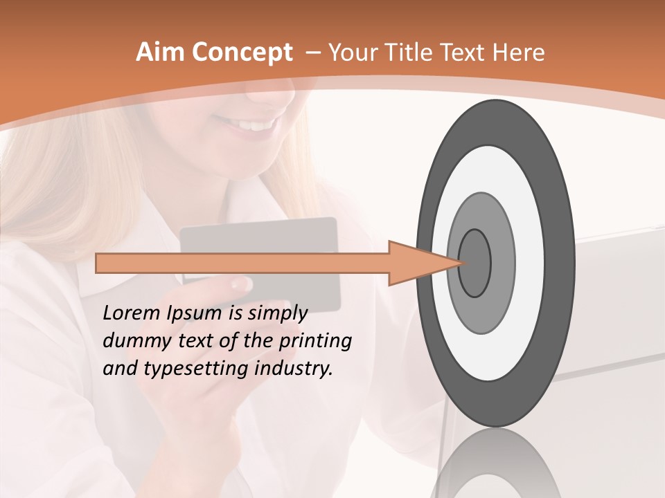 Credit Beautiful Sitting PowerPoint Template