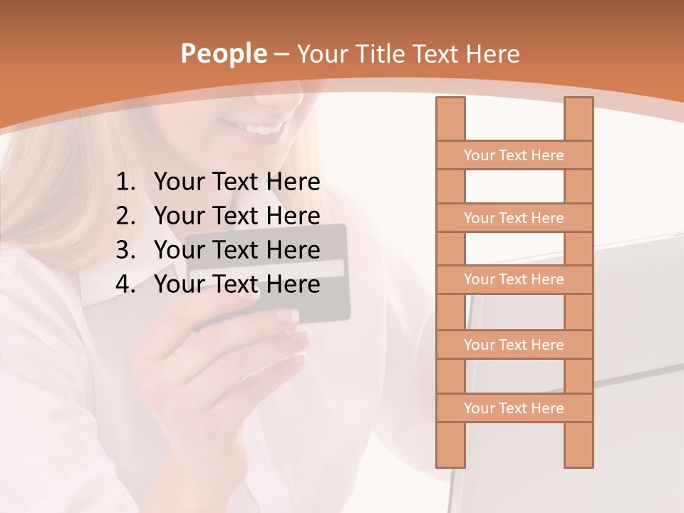 Credit Beautiful Sitting PowerPoint Template