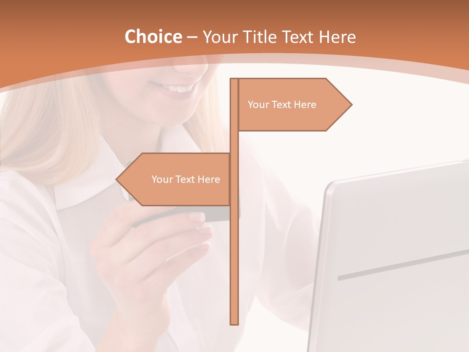 Credit Beautiful Sitting PowerPoint Template
