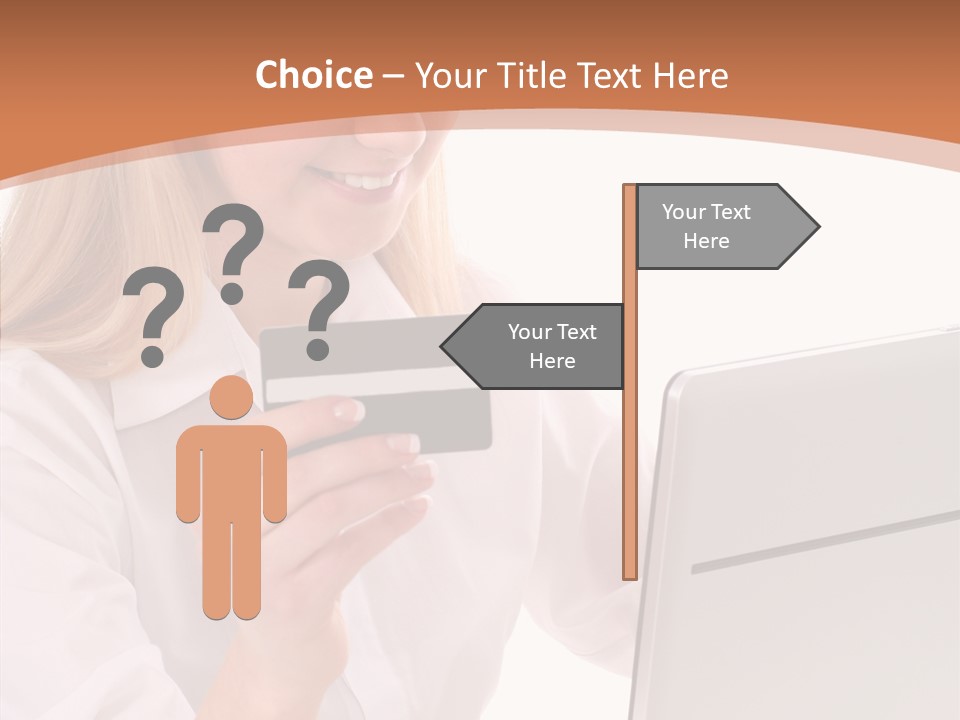 Credit Beautiful Sitting PowerPoint Template