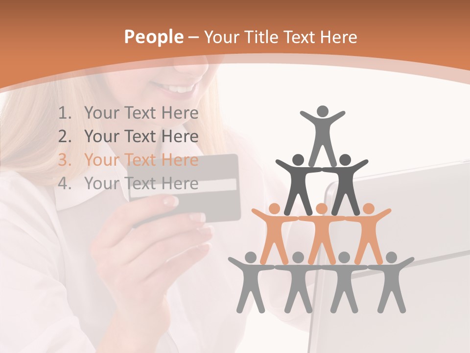 Credit Beautiful Sitting PowerPoint Template