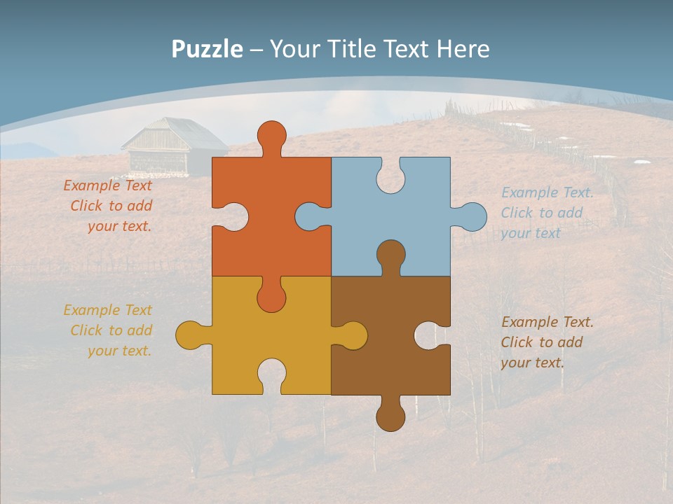 Home Lonely Mountains PowerPoint Template