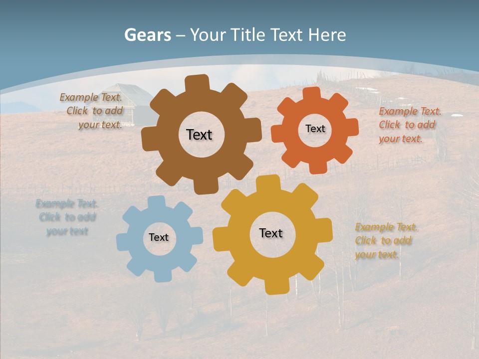 Home Lonely Mountains PowerPoint Template