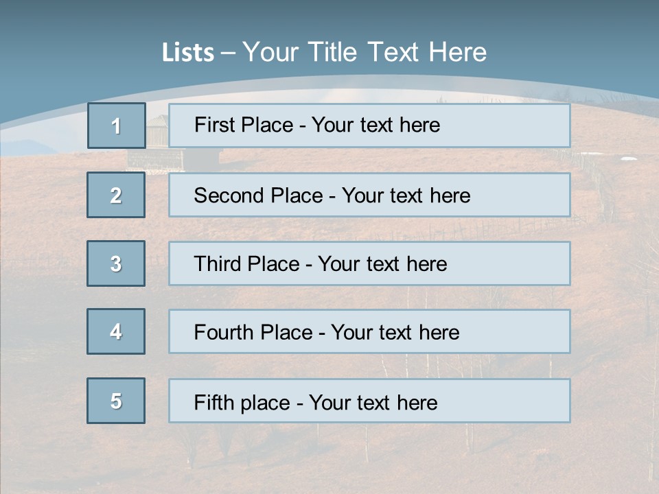 Home Lonely Mountains PowerPoint Template