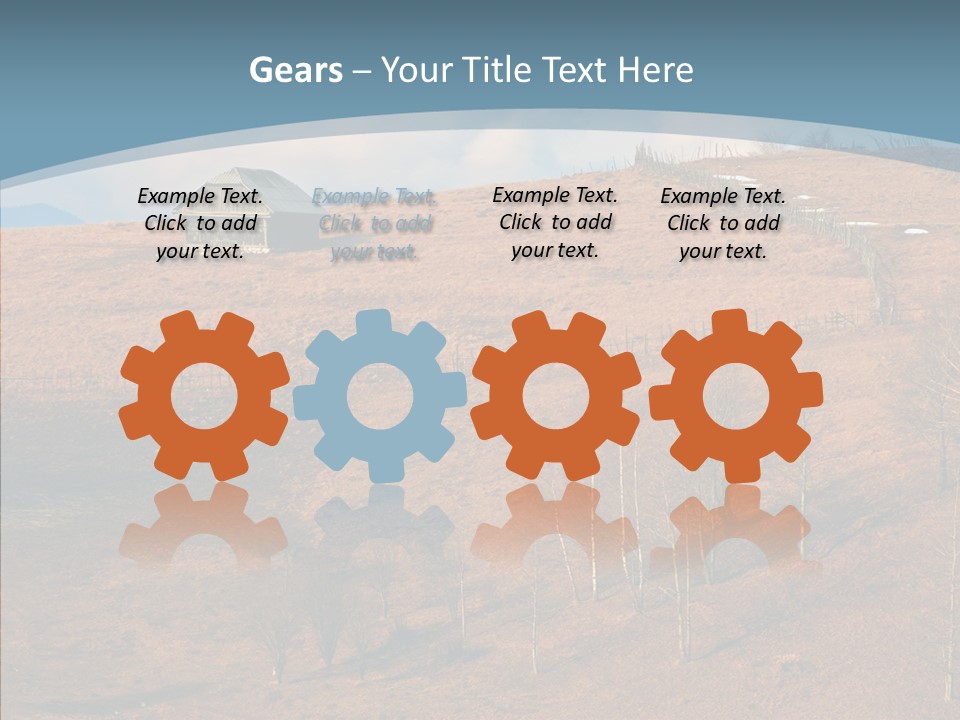 Home Lonely Mountains PowerPoint Template