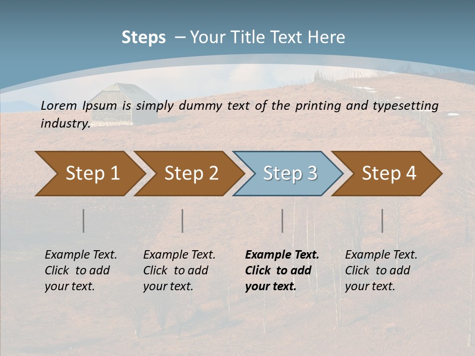 Home Lonely Mountains PowerPoint Template