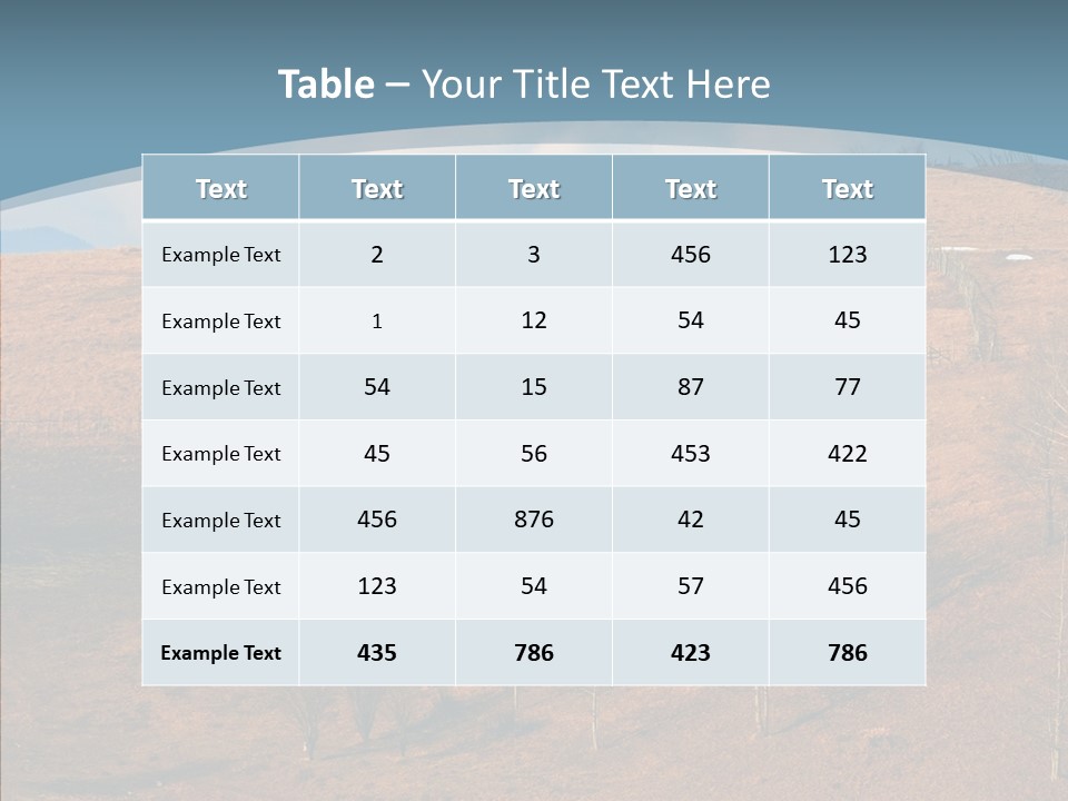 Home Lonely Mountains PowerPoint Template