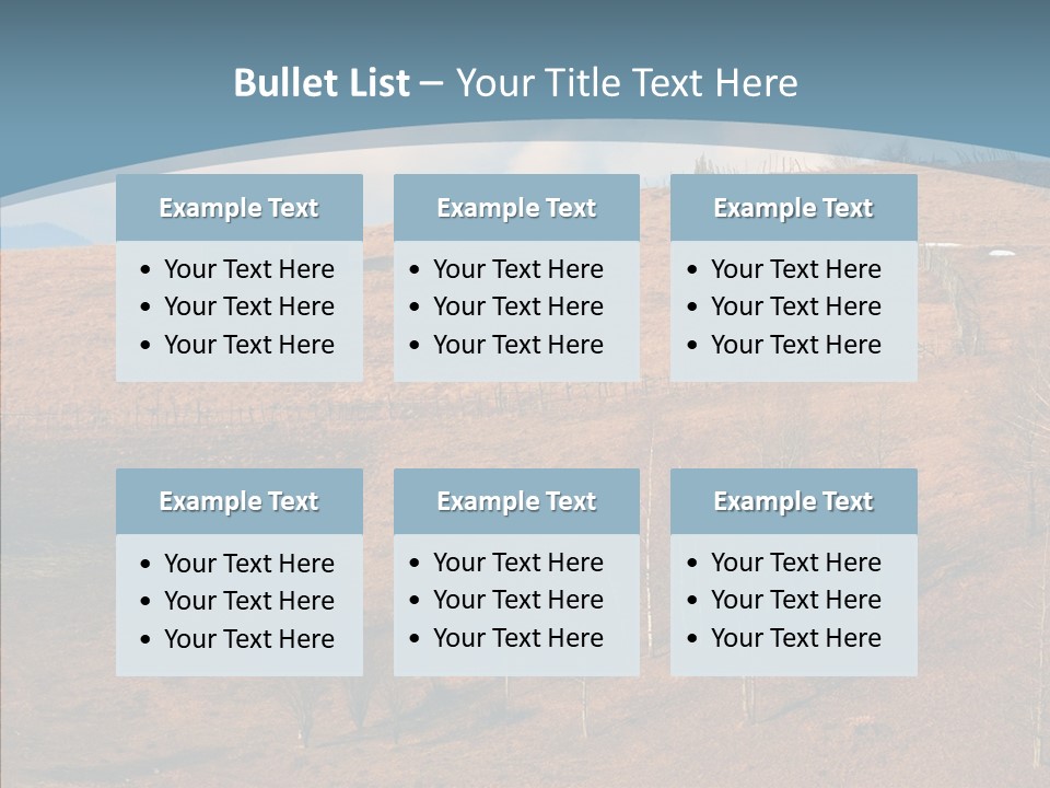 Home Lonely Mountains PowerPoint Template