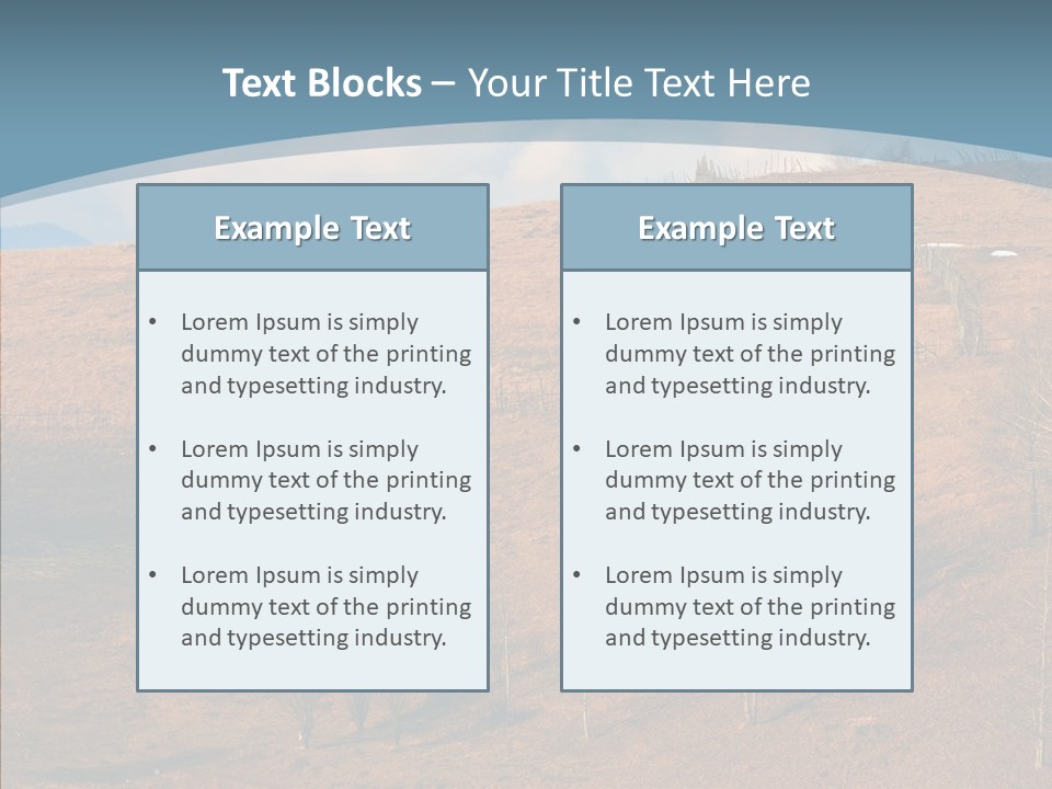 Home Lonely Mountains PowerPoint Template