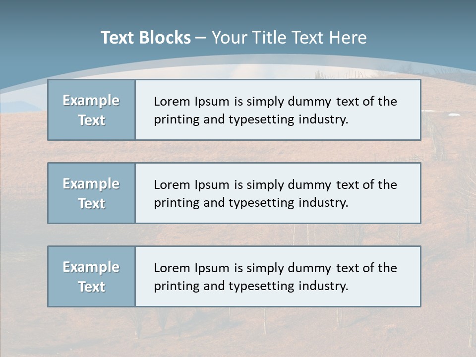Home Lonely Mountains PowerPoint Template
