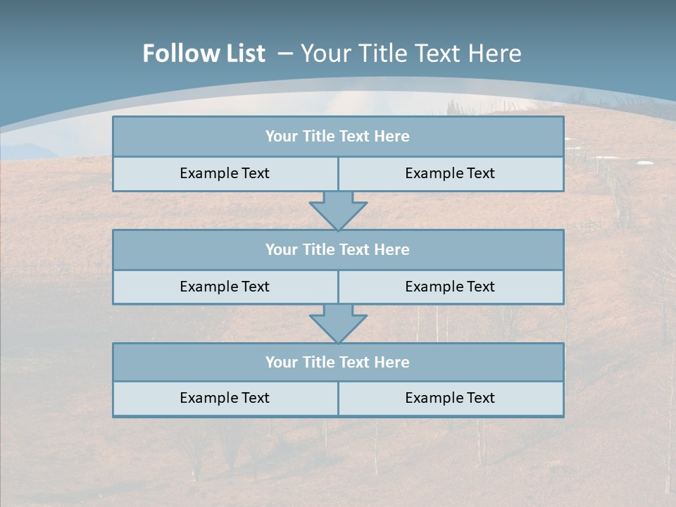 Home Lonely Mountains PowerPoint Template