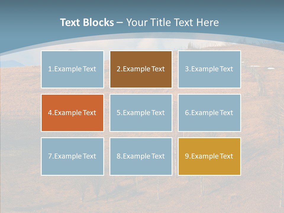 Home Lonely Mountains PowerPoint Template