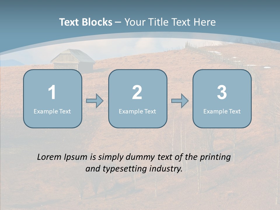 Home Lonely Mountains PowerPoint Template
