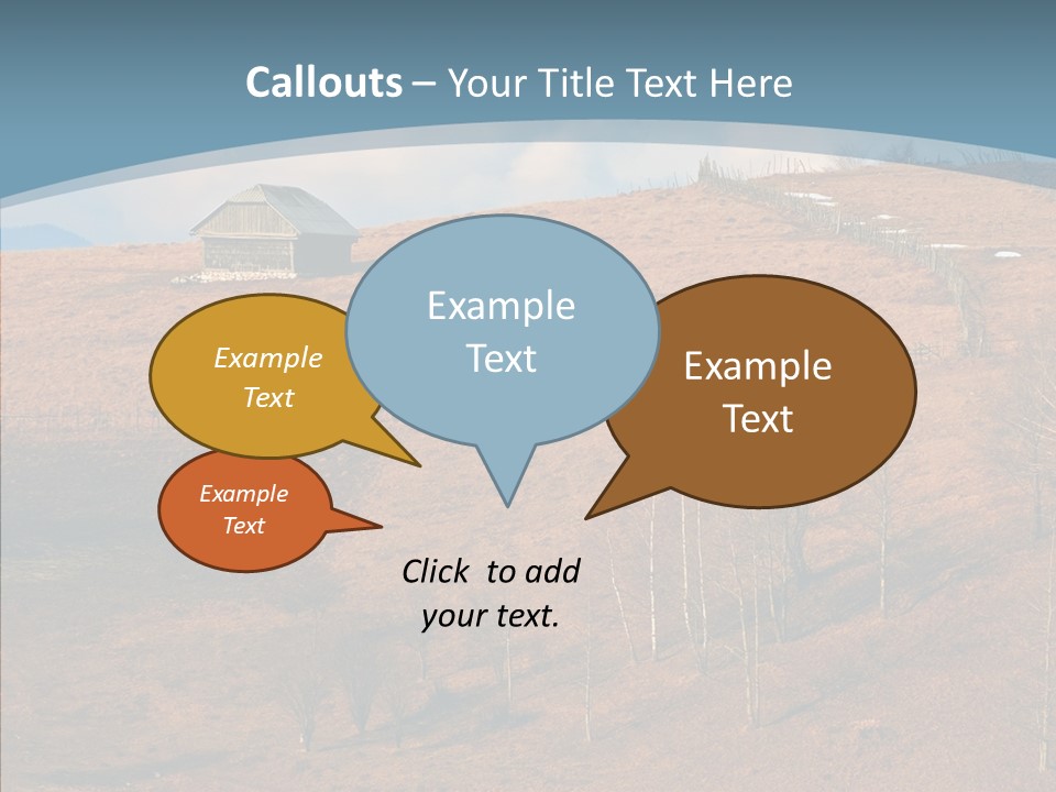 Home Lonely Mountains PowerPoint Template