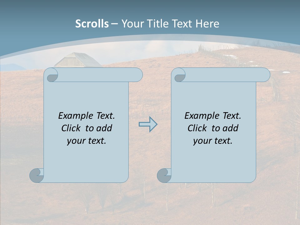 Home Lonely Mountains PowerPoint Template