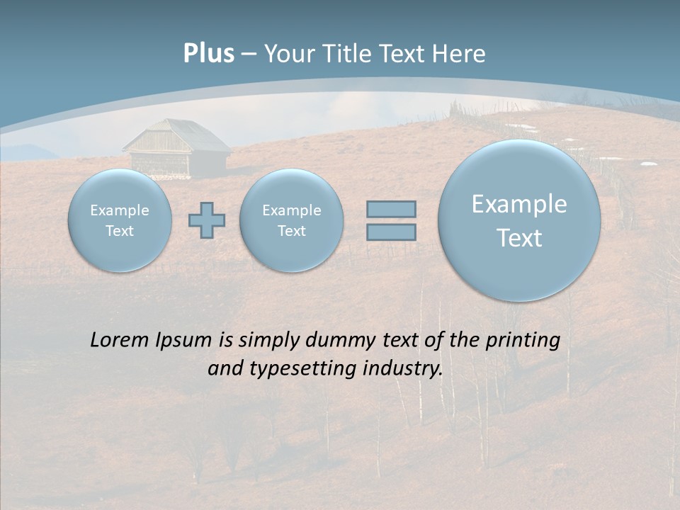 Home Lonely Mountains PowerPoint Template
