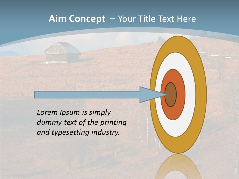 Home Lonely Mountains PowerPoint Template