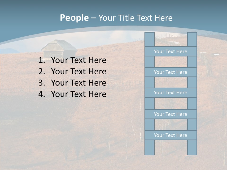 Home Lonely Mountains PowerPoint Template