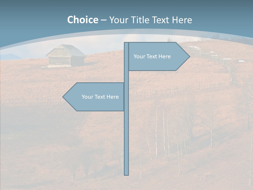 Home Lonely Mountains PowerPoint Template
