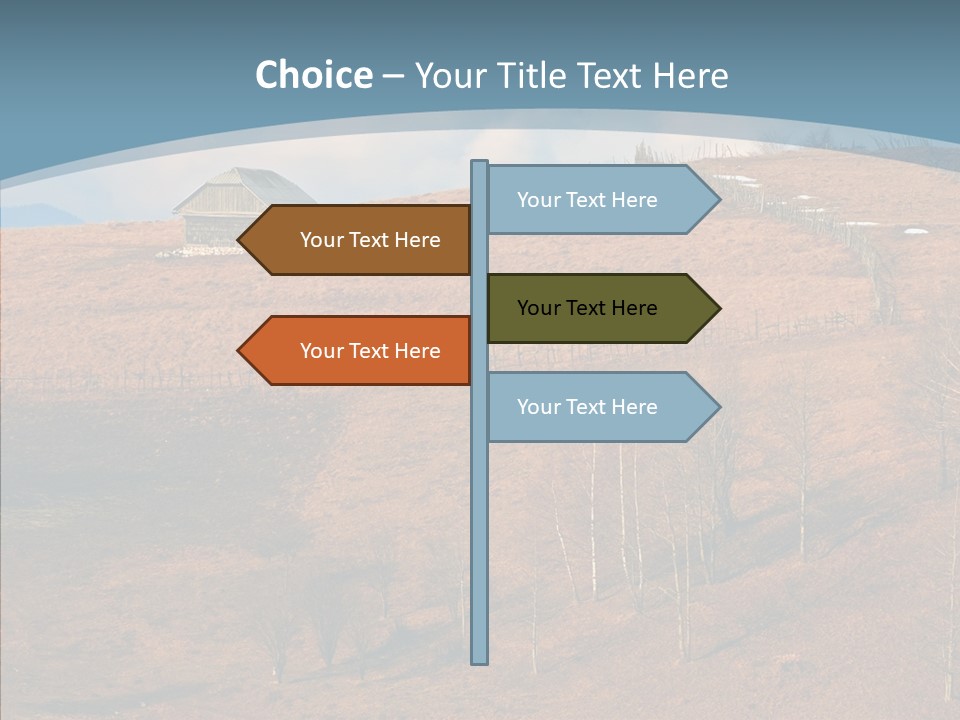 Home Lonely Mountains PowerPoint Template