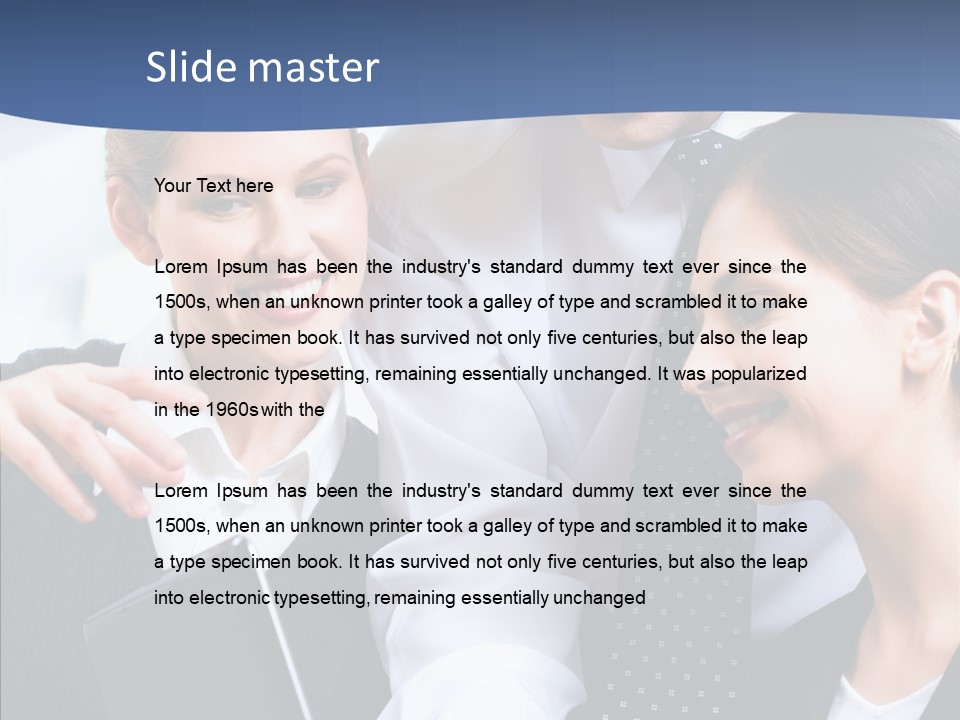 Businesspeople Work Businessgroup PowerPoint Template