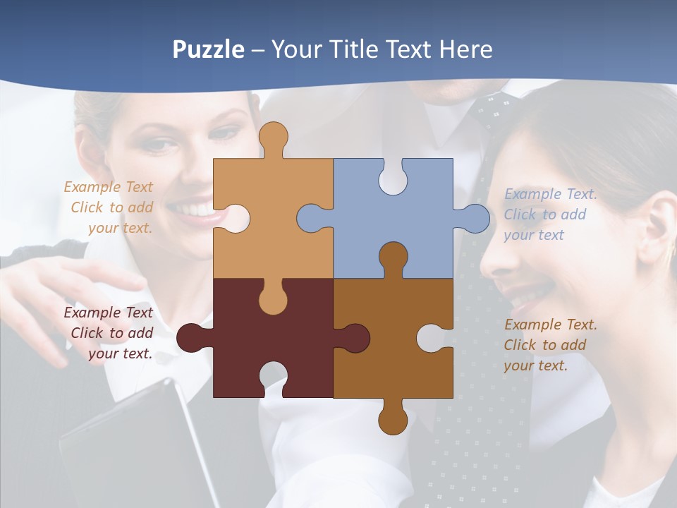 Businesspeople Work Businessgroup PowerPoint Template