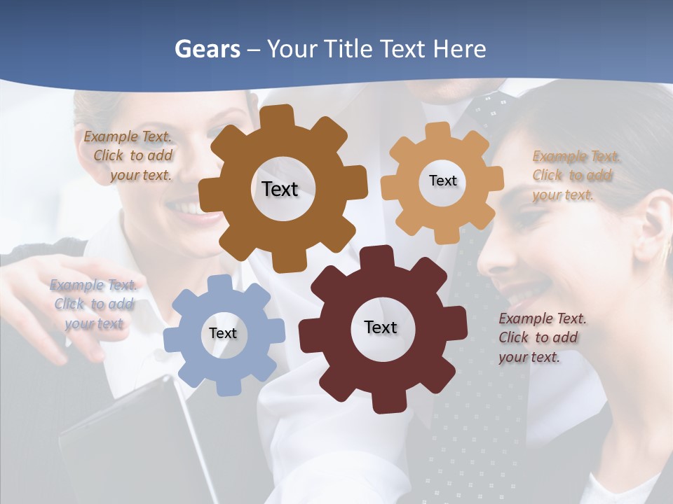 Businesspeople Work Businessgroup PowerPoint Template