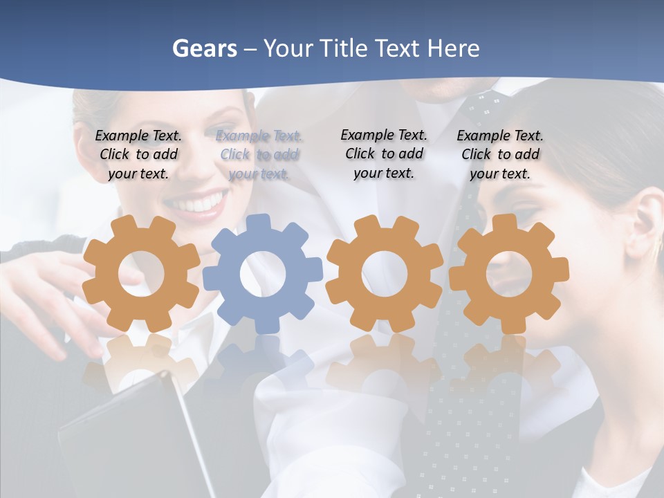 Businesspeople Work Businessgroup PowerPoint Template