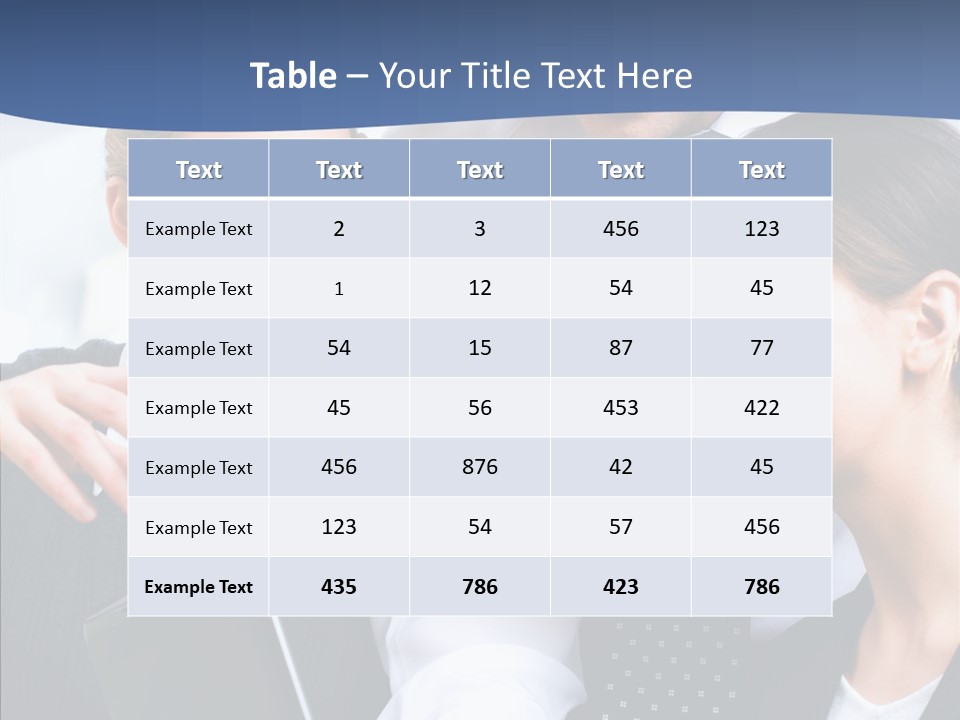 Businesspeople Work Businessgroup PowerPoint Template