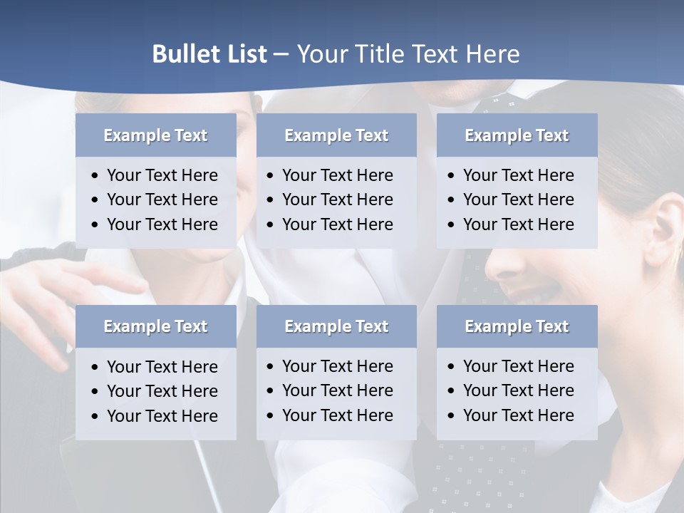 Businesspeople Work Businessgroup PowerPoint Template