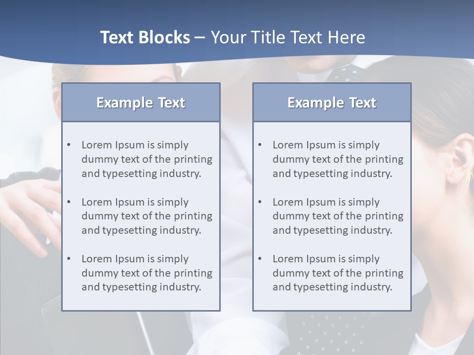 Businesspeople Work Businessgroup PowerPoint Template