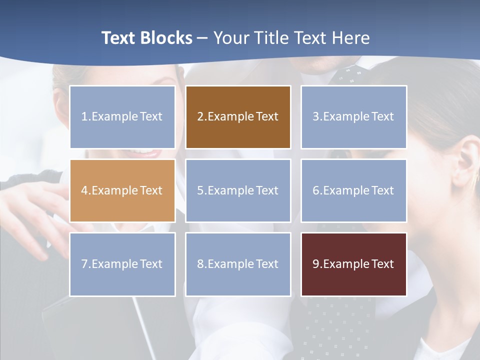 Businesspeople Work Businessgroup PowerPoint Template
