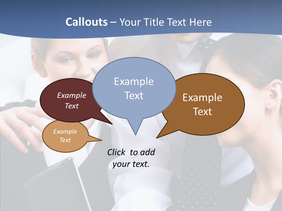 Businesspeople Work Businessgroup PowerPoint Template