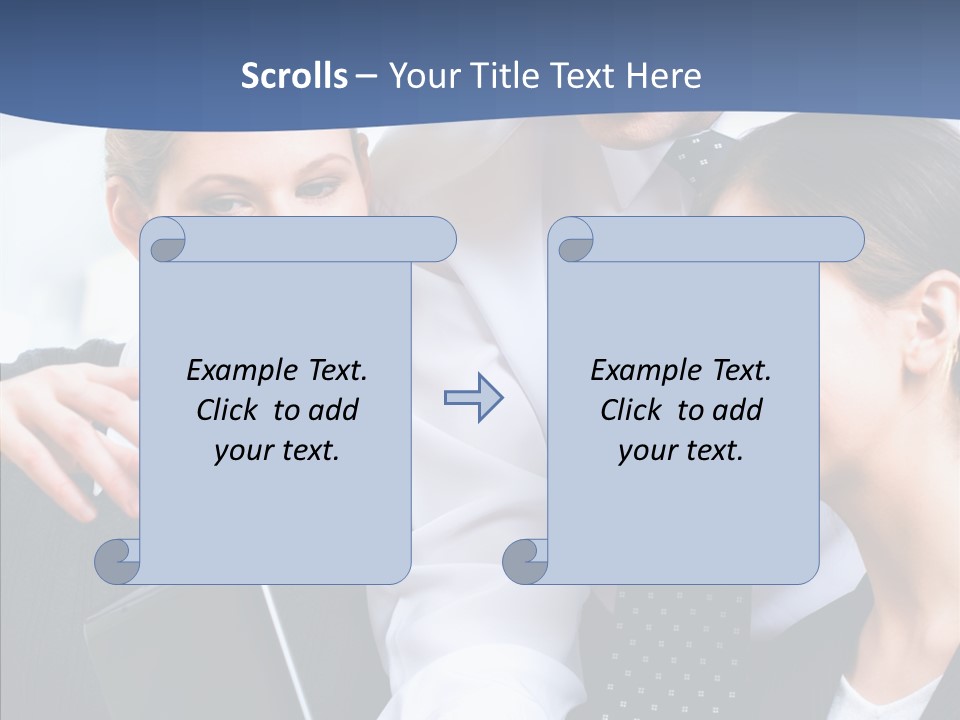 Businesspeople Work Businessgroup PowerPoint Template