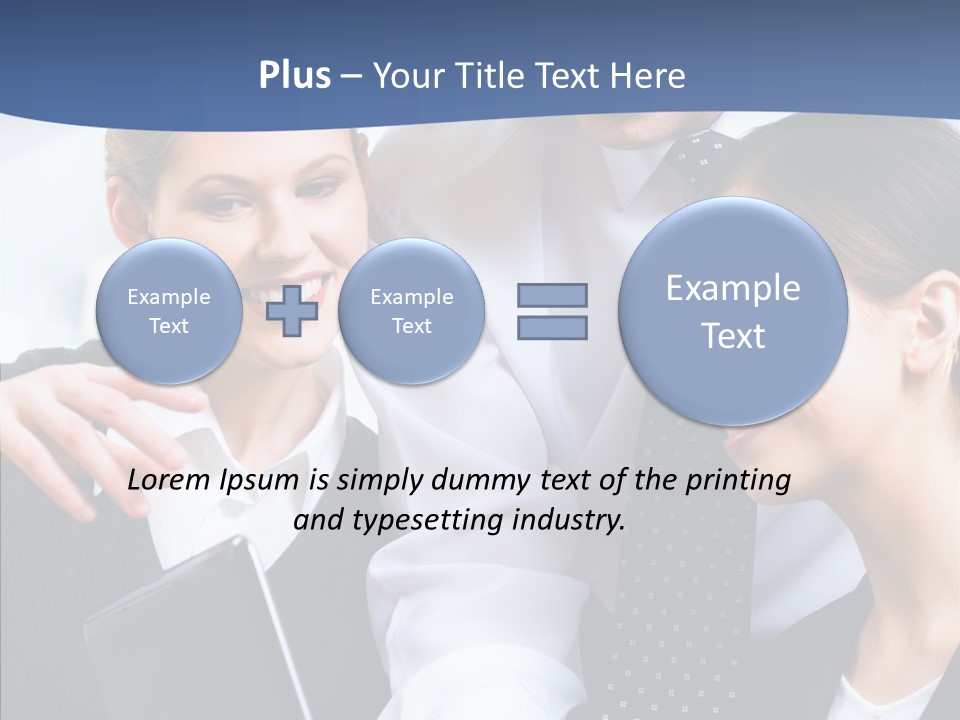 Businesspeople Work Businessgroup PowerPoint Template