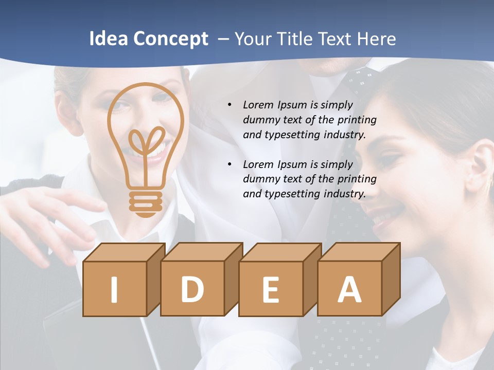 Businesspeople Work Businessgroup PowerPoint Template