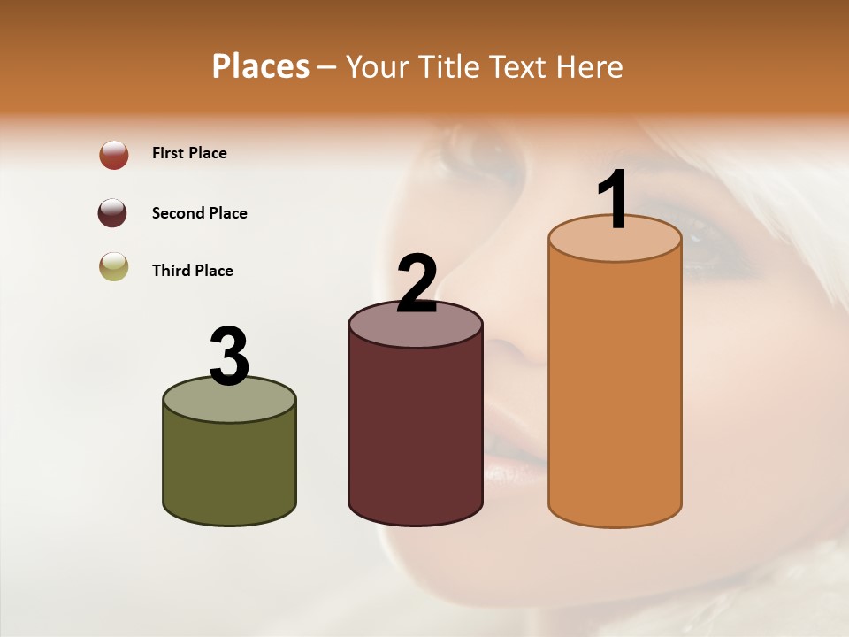 White Stylish Portrait PowerPoint Template