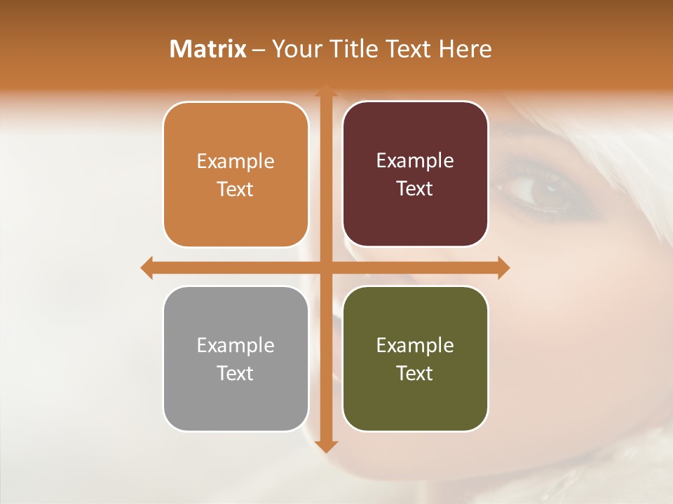 White Stylish Portrait PowerPoint Template