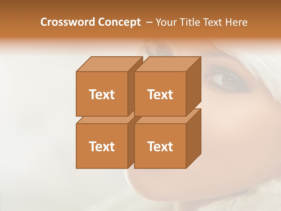 White Stylish Portrait PowerPoint Template