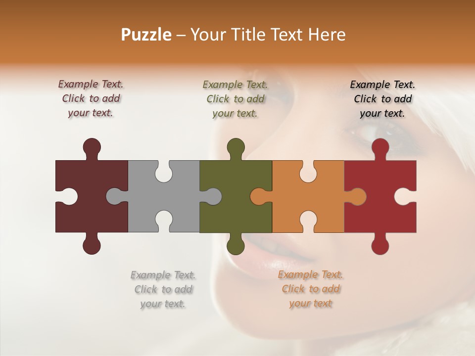 White Stylish Portrait PowerPoint Template