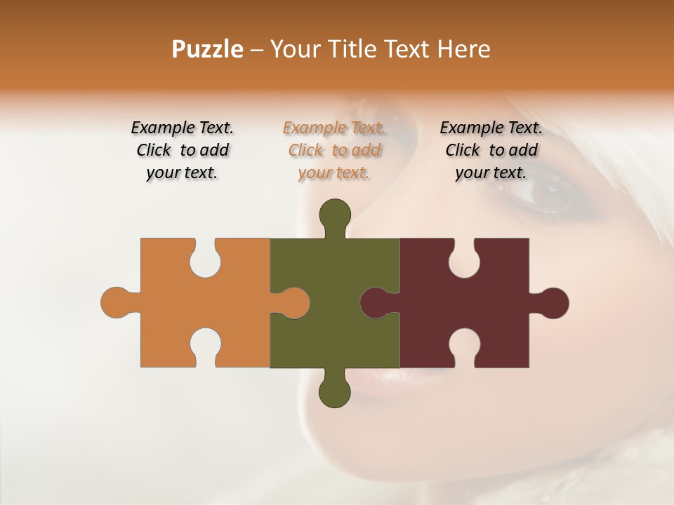 White Stylish Portrait PowerPoint Template