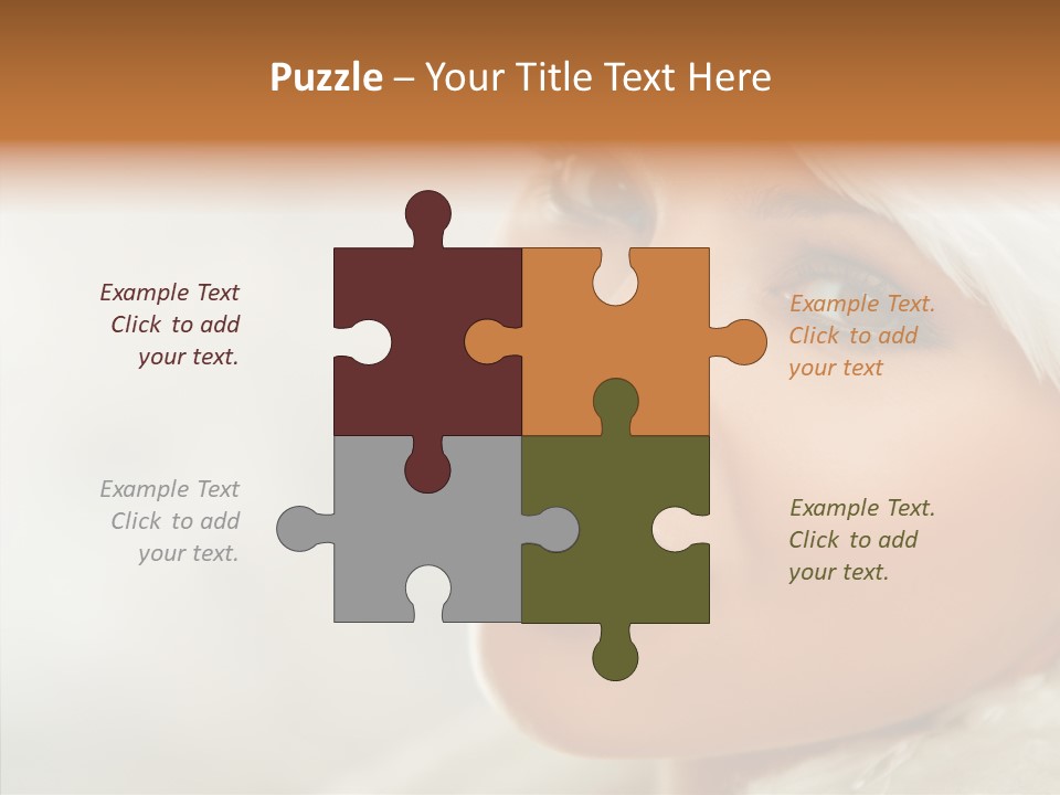 White Stylish Portrait PowerPoint Template