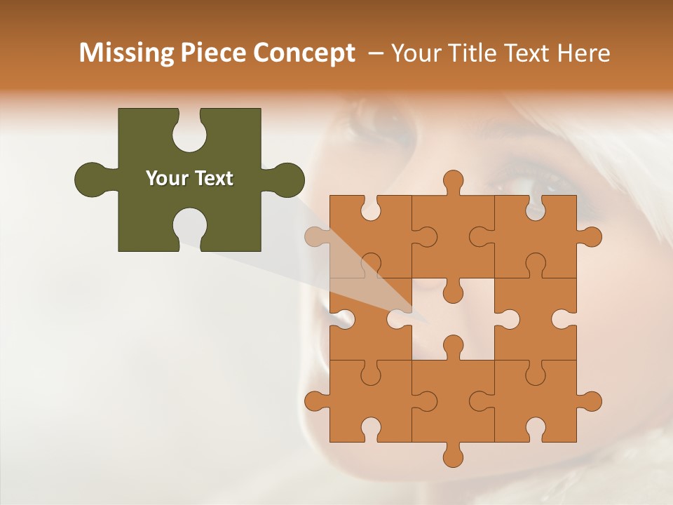 White Stylish Portrait PowerPoint Template