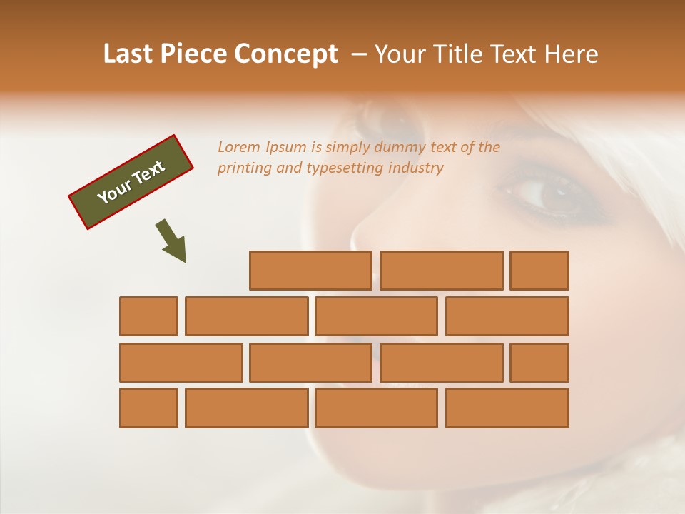 White Stylish Portrait PowerPoint Template